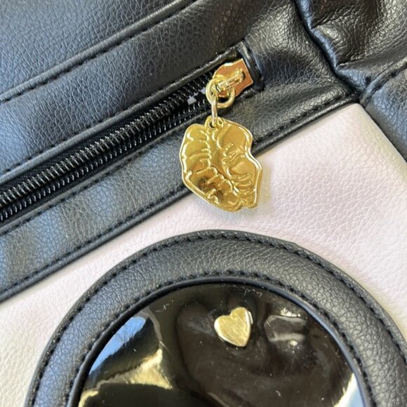 Betsey Johnson sunglasses face backpack black white pink LBREGAN style - Picture 7 of 12